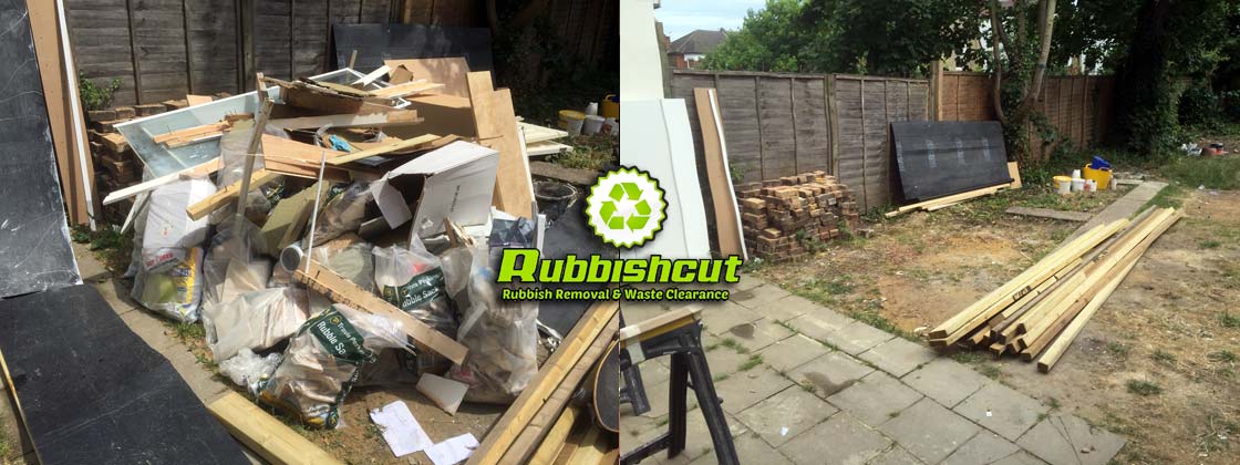 before after builders rubbish removal london rubbishcut