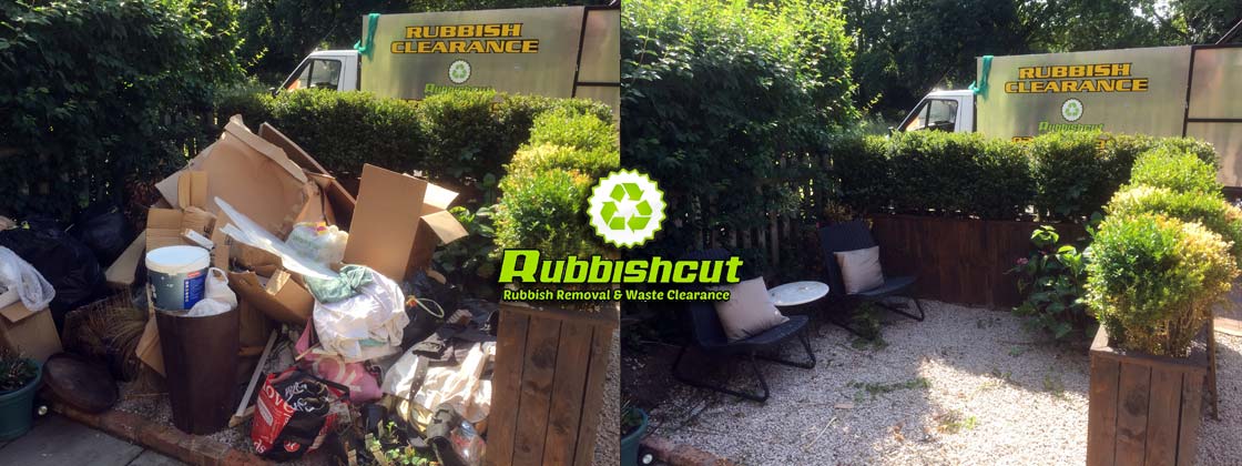 before after garden clearance service london rubbishcut