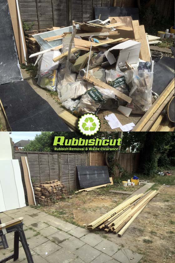 before after builders rubbish removal london rubbishcut